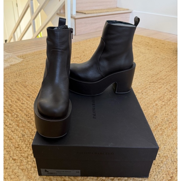 Free People NWT Paloma Barcelo Brown high Heel Platform Boot comfortable HOT❤️🌈 - Picture 3 of 11